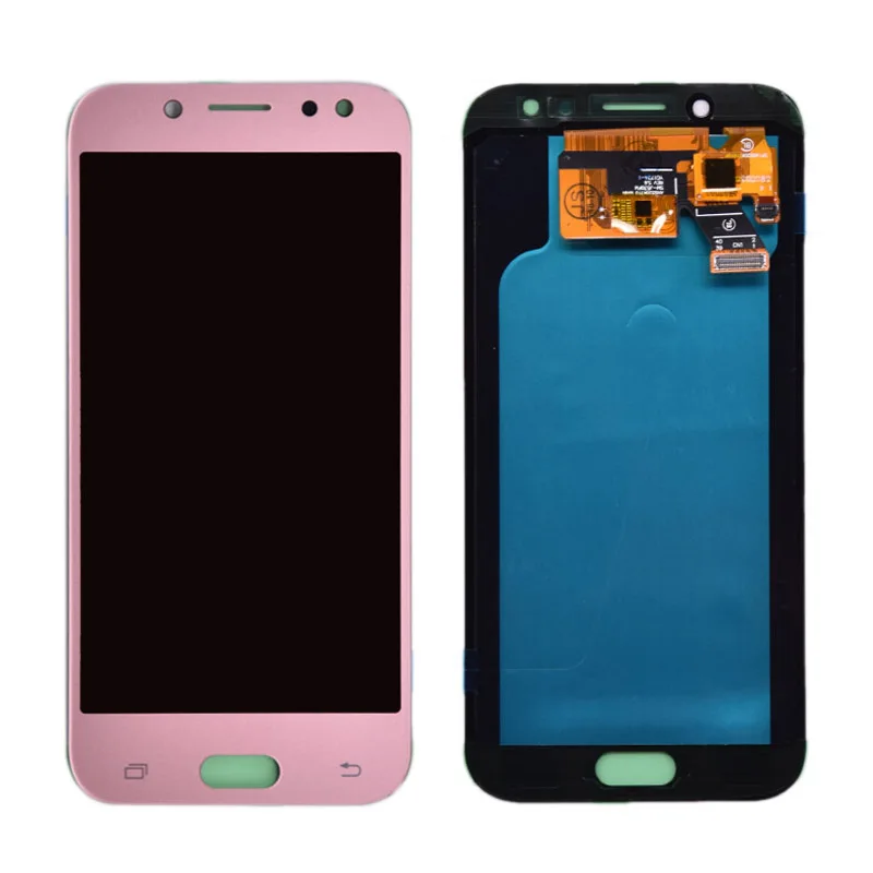 Розовый Супер Amoled ЖК-дисплей для samsung Galaxy J5 pro J530 J530Y J530F ЖК-дисплей с кодирующий преобразователь сенсорного экрана в сборе - Цвет: Розовый