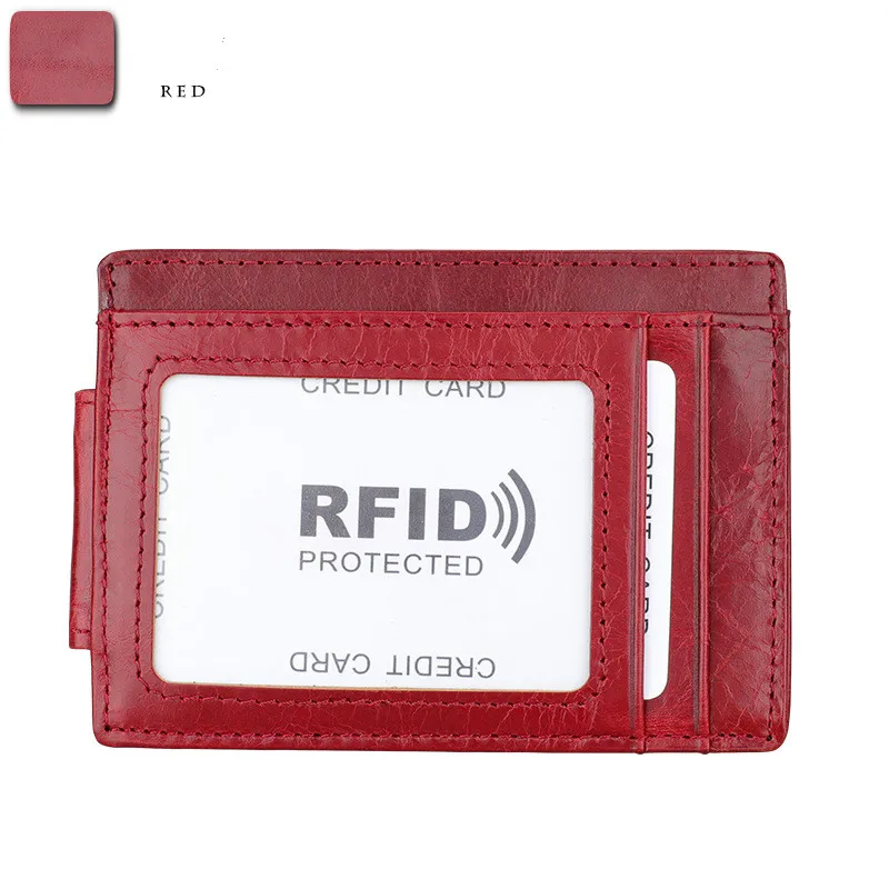 Для женщин и мужчин Анти Rfid кошелек зажим для денег магнитный Ультратонкий