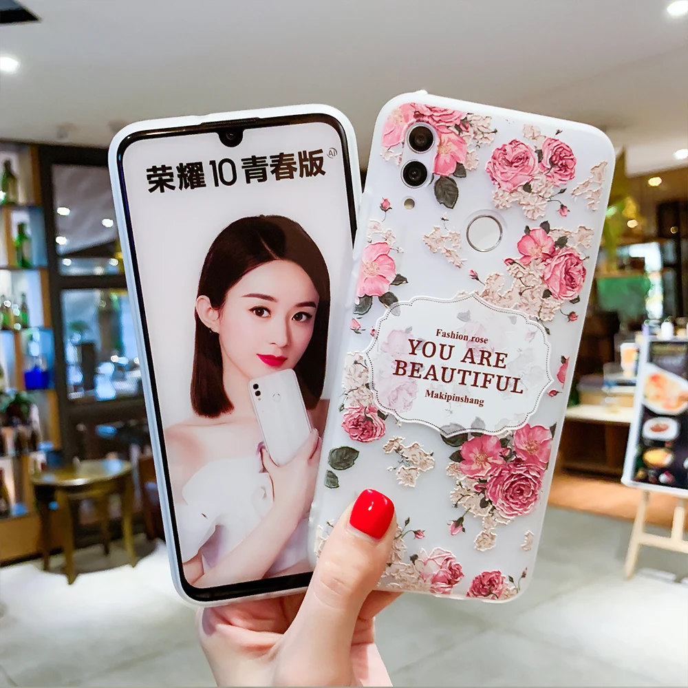 Case For Huawei P30 P20 P10 P9 P8 Plus Lite 2017 Honor 6X 7X 9 10 Nova 2 3D Relief Silicone Mate 20 Pro |