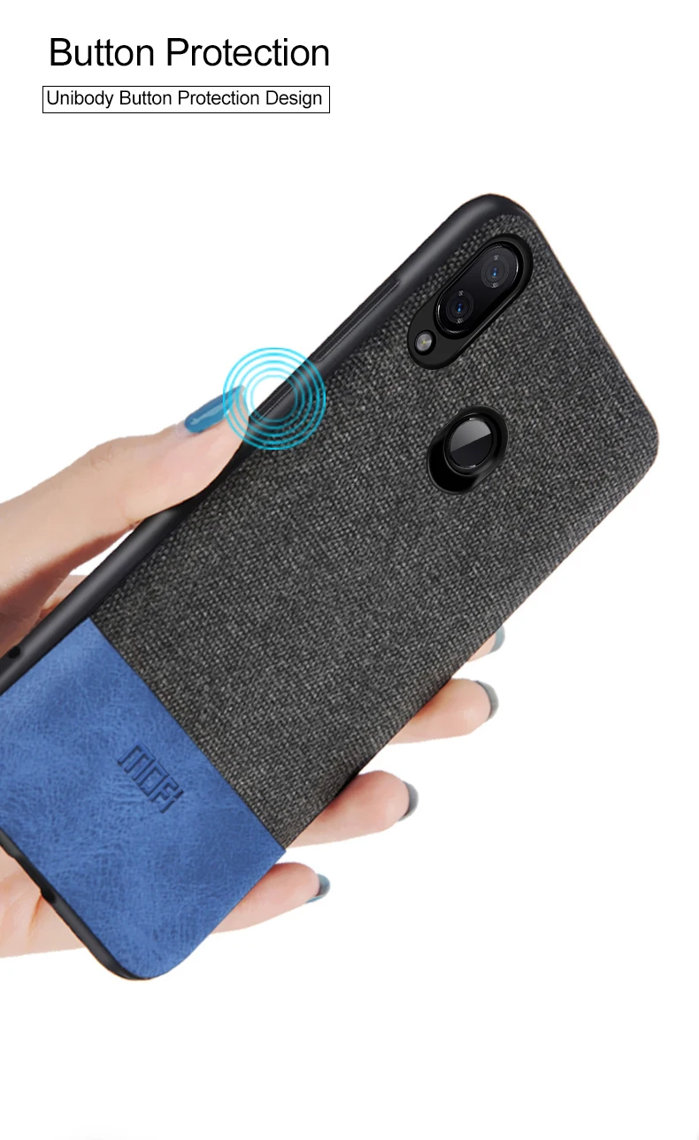 Для xiaomi mi play чехол противоударный задняя крышка Ткань защитный силиконовый capas MOFi mi play чехол s