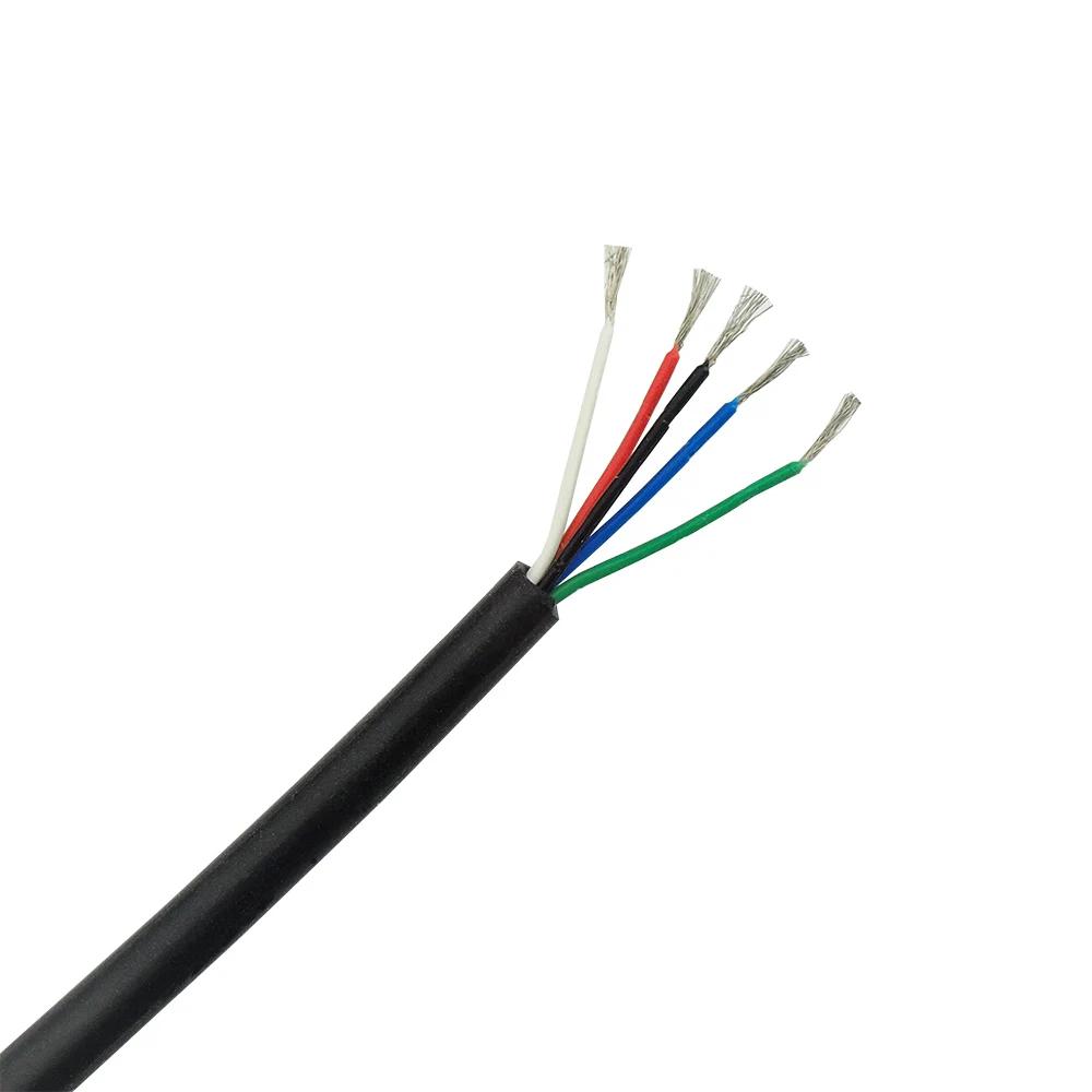 Пять ядер Черный силиконовый провод T12 для HAKKO 936 937 907 паяльная станция ручка линии DIY паяльник аксессуары