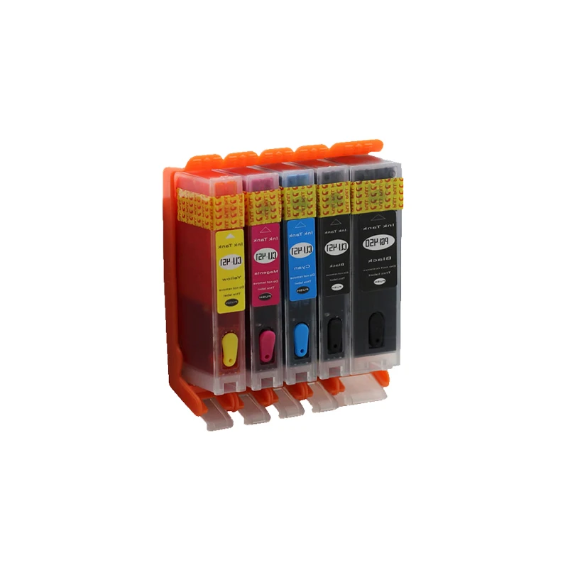 5 шт. PGI-450 CLI-451 перезаправляемый картридж с чернилами для canon PIXMA MG5440 MG6340 MG7140 IP7240 MX924
