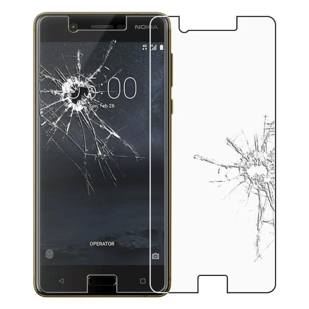 Защитная пленка из закаленного стекла remium 9 H 0 3 мм 2.5D для Nokia 5 8 | Мобильные