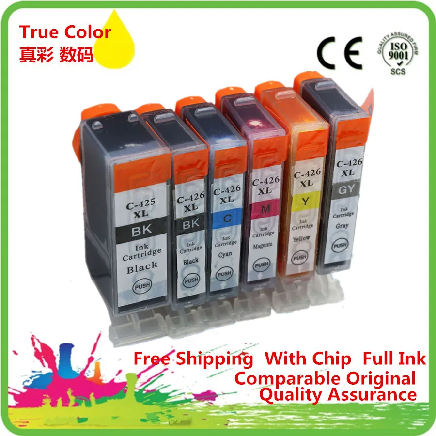Картридж PGI 425 425XL PGI425 PGI425XL PGI425BK для Canon MG6140 MG6240 MG8140 MG8240|ink cartridge|replacement cartridgeink cartridge for