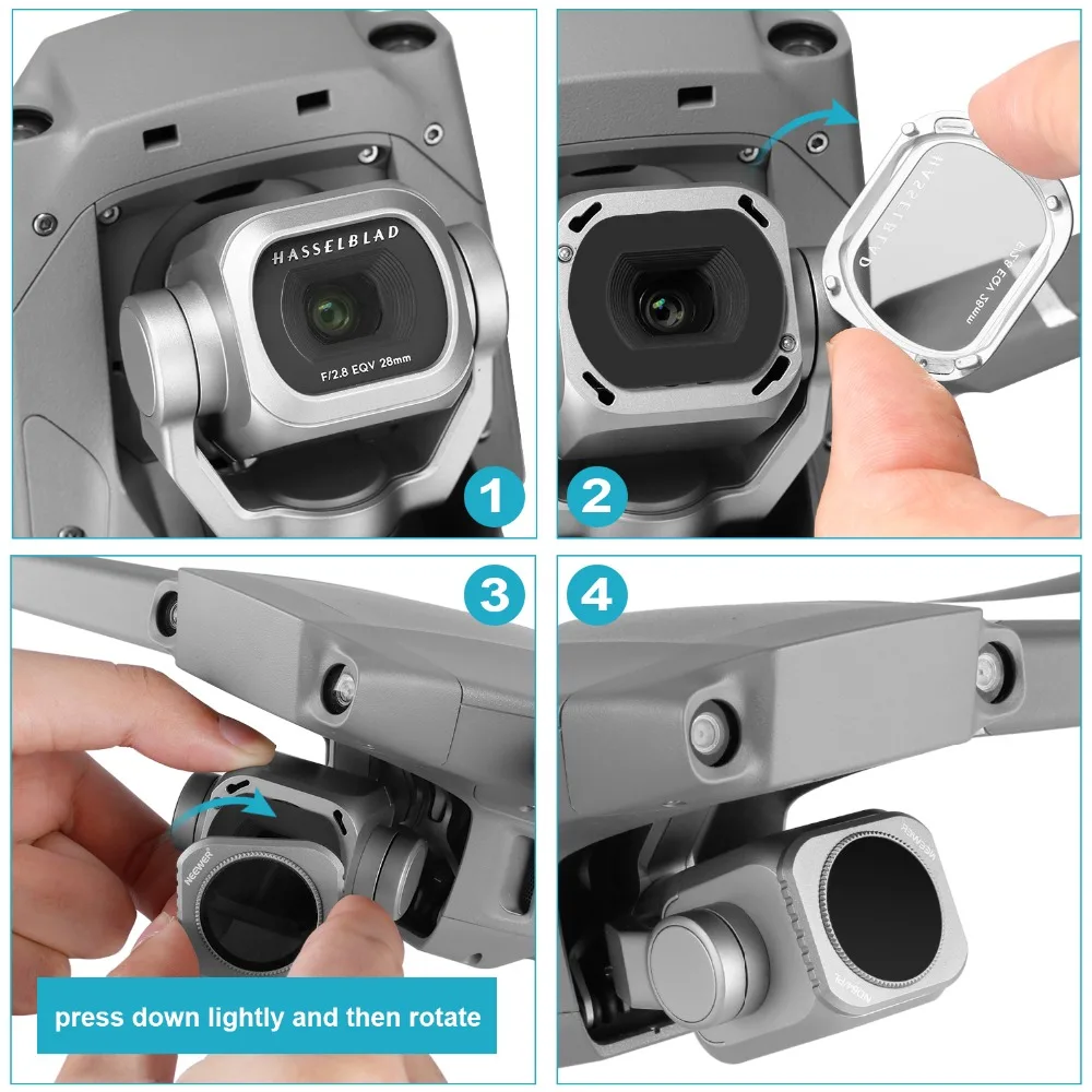 Набор фильтров для объектива Neewer 4 шт. фильтры DJI MAVIC 2 PRO с мультипокрытием ND32 ND64