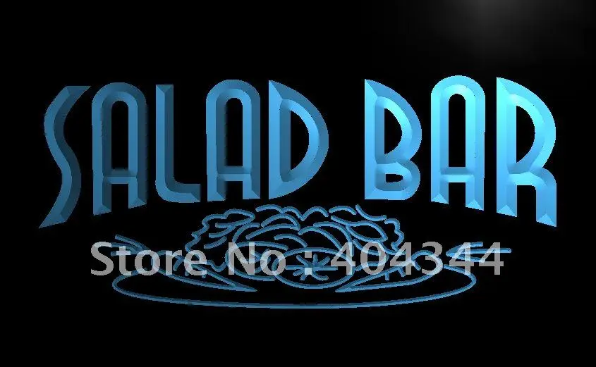 

LB089-салатный бар, кафе, яркая световая вывеска, поделки для домашнего декора