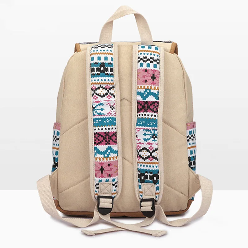 Одежда высшего качества Национальный стиль холст Для женщин рюкзак Повседневное