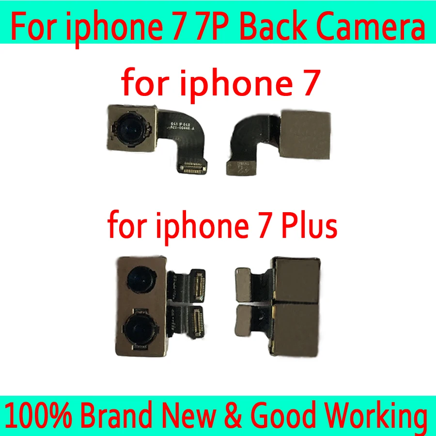 

Гибкий кабель для задней камеры iPhone 7 7Plus, основной модуль камеры для iPhone 7 7Plus, сменные ремонтные детали, протестированные