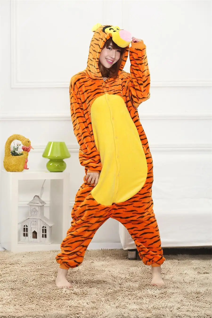 Кигуруми Фланелевая Пижама для взрослых милые животные пижамы &quotЛемур&quot костюм