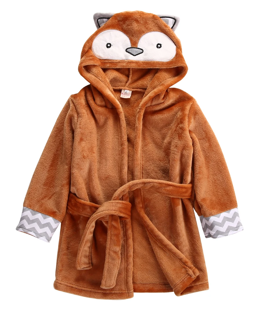 Citgeett Winter Warm Cute Infant Baby Girl Boy Hooded Bath Towel Wrap Bathrobe Bathing Blanket Throws Robes | Детская одежда и