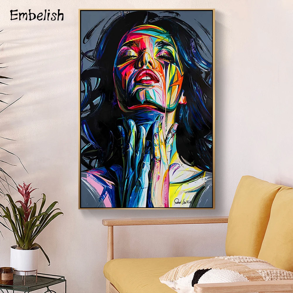 Embelish 1 шт. Francoise Nielly цветные для лица горячее HD холст картины гостиной Современный