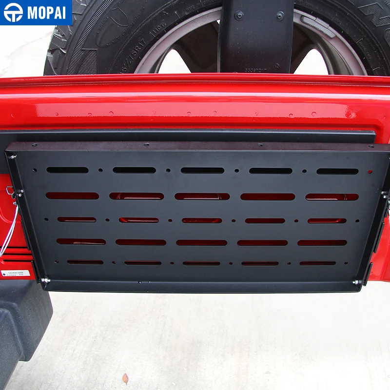 Полка MOPAI для багажника и задней двери автомобиля полка хранения Jeep Wrangler JK 2007 2017