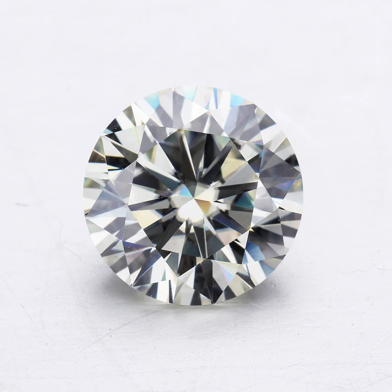 IJ color 8.5mm2.5 carats round brilliant cut moissanites loose stone beads for jewelry making