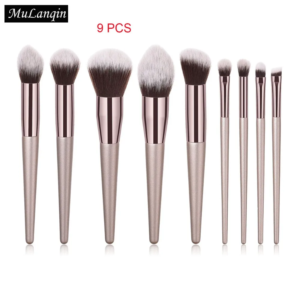 10 шт. кисти для макияжа Профессиональный Пудра Косметика Make Up Brush Set Синтетический