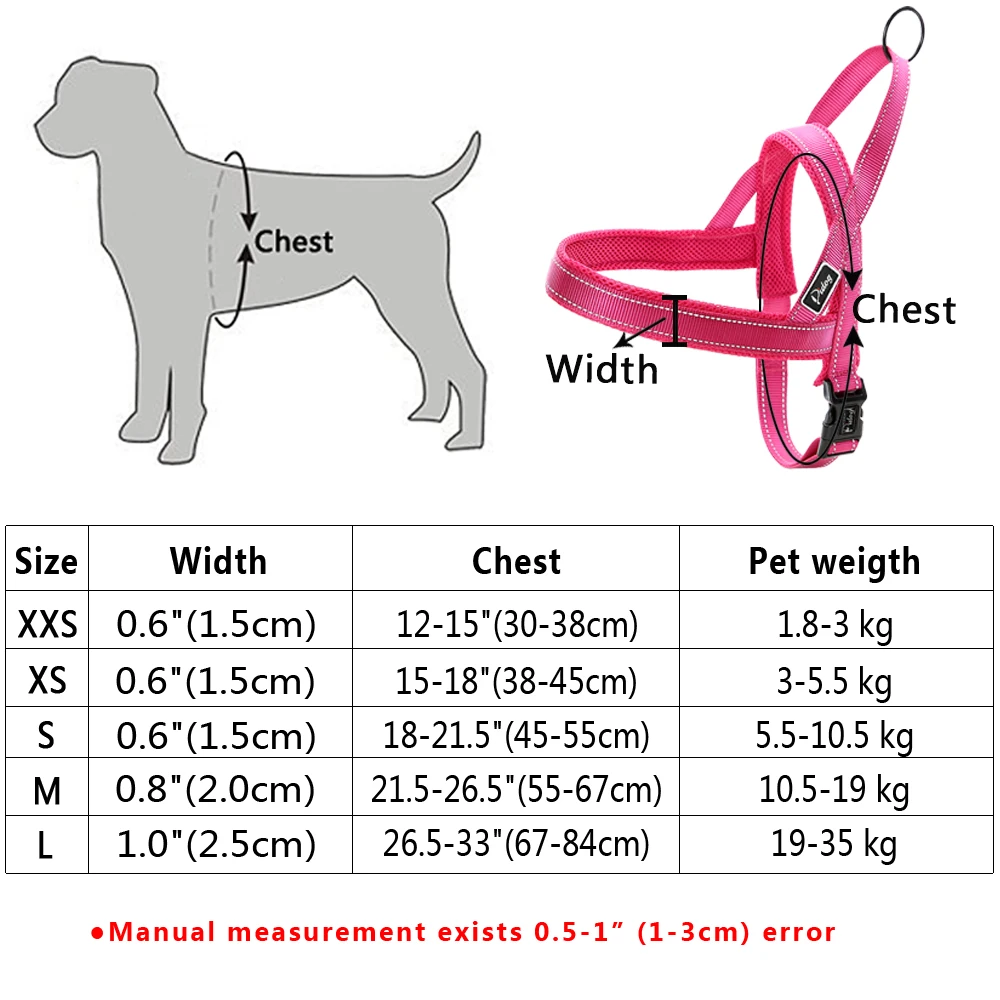 No Pull Reflective Dog Harness Leash Set Pet Vest Lead For Small Meduim Large Dogs Perfect for Daily Training Walking XXS-L | Дом и сад
