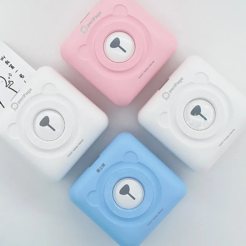 Портативный термопринтер Bluetooth 58 мм мини беспроводной POS Термальный фотопринтер