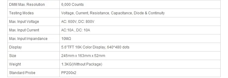 Hantek DSO1202B 2 канала цифровой осциллограф 200 МГц полоса пропускания Handeld USB Osciloscopio DMM мультиметр 1GSa/s частота дискретизации