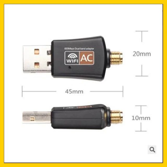 Миниатюрная беспроводная сетевая карта 600 Мбит/с USB роутер Wi Fi адаптер эмиттер