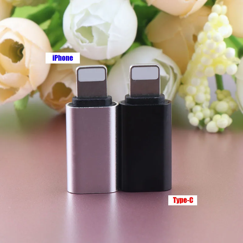 3 шт. для iPhone type-C USB 3,0 адаптер для Micro USB для iPhone Android кабель для передачи данных конвертер type-C на 8 pin адаптер для зарядки