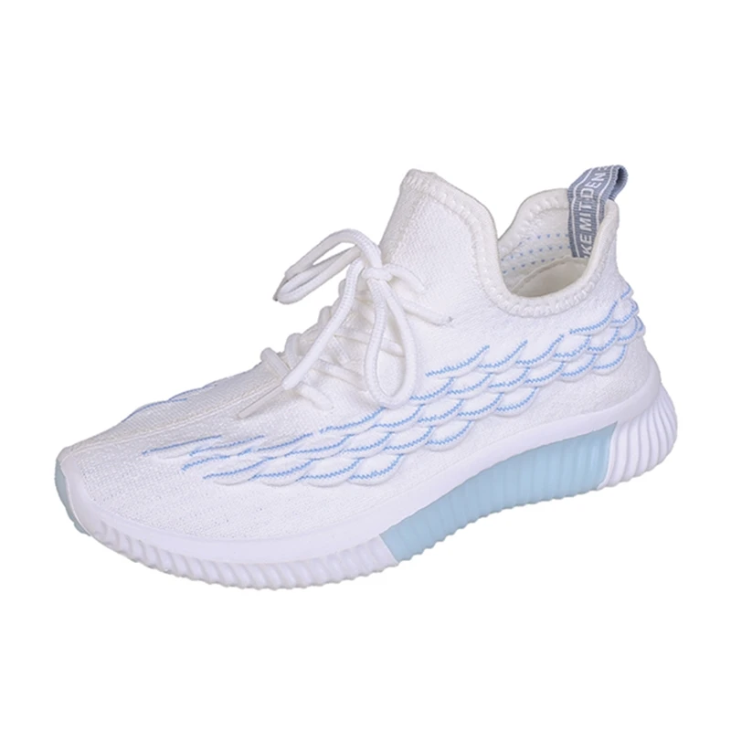 Women Sneakers Woven Mesh Breathable Student Lace-up Casual Shoes Comfortable sandalias mujer Ladies H30w | Обувь