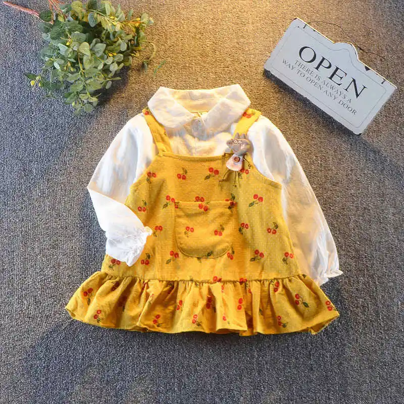 BibiCola 2018 spring autumn new girls dress long sleeve party clothing cartoon princess dresses kids fashion costume | Детская одежда и