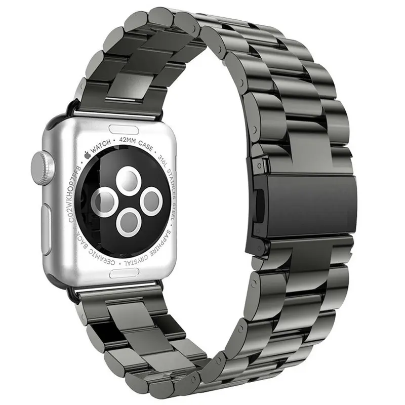 Ремешок из нержавеющей стали для Apple Watch 4 3 2 1 38/40 мм 42/44 сменный Браслет Iwatch 10