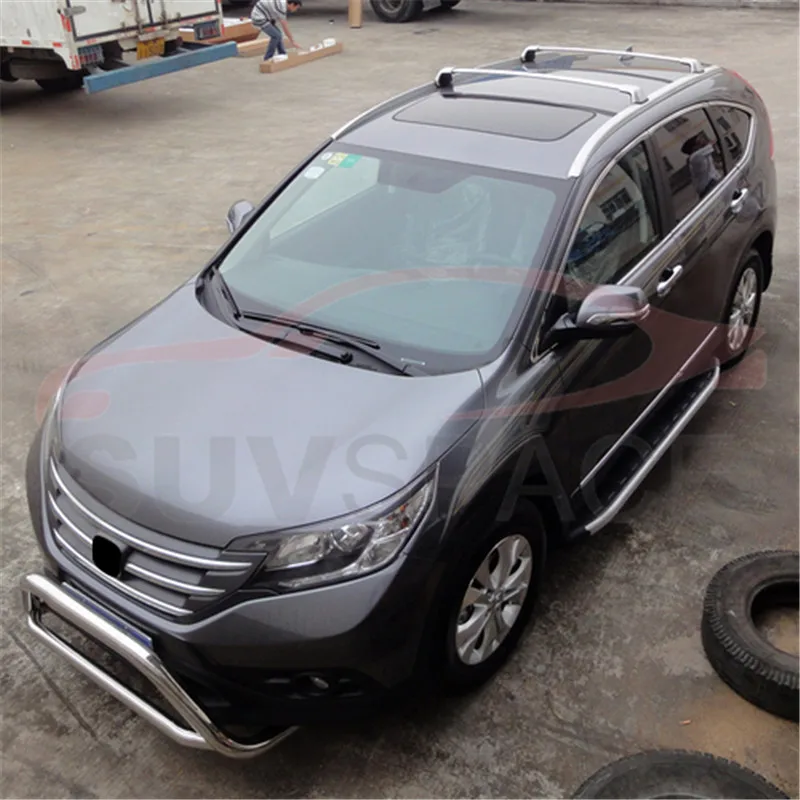 Серебряная стойка для крыши перекладина крестовина Подходит HONDA CRV CR V 2012 2016 2
