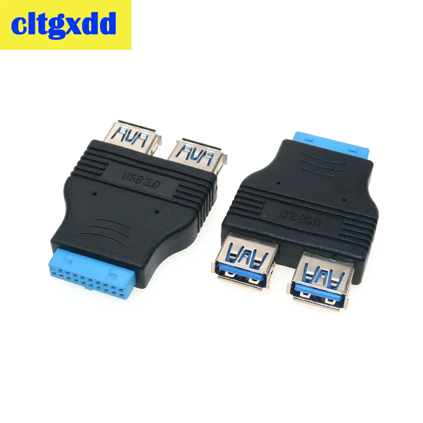 Cltgxdd USB3.0 адаптер 19pin/20pin к Usb3.0 20 pin 2 порт карты внешний разъем для материнской