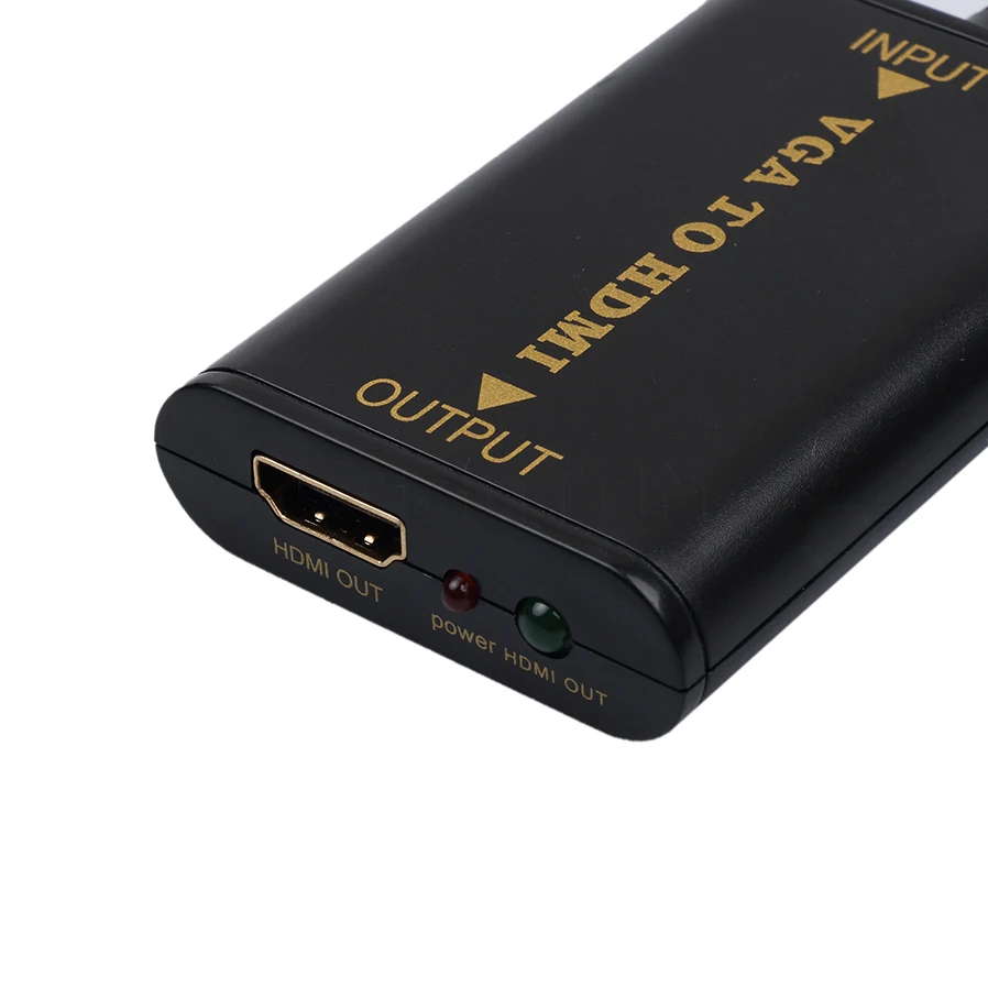 Kebidu HD 1080P преобразователь Аудио AV ТВ Видео Кабель VGA в HDMI совместимый адаптер для