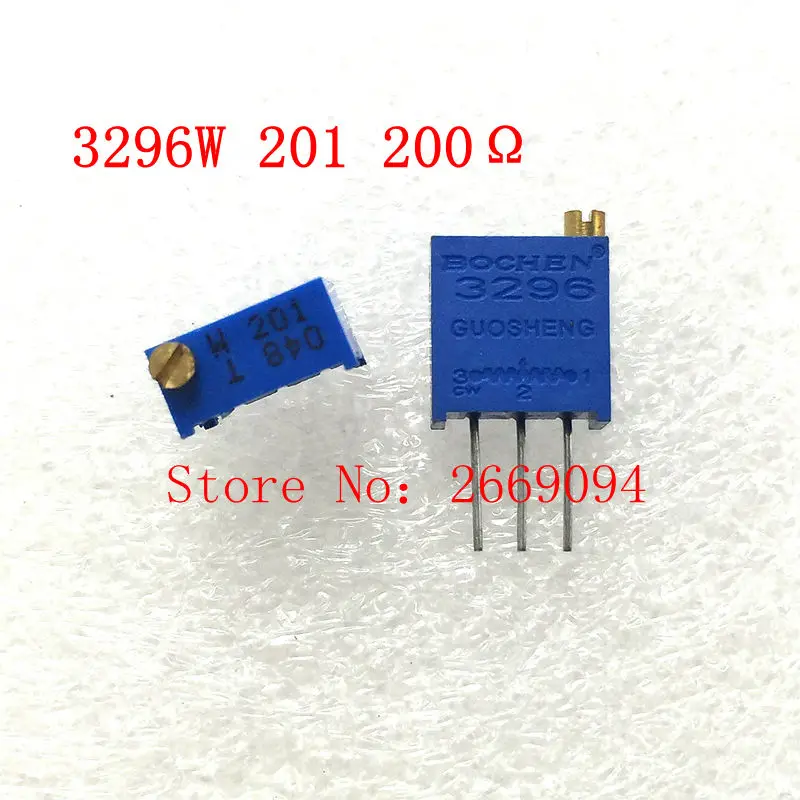 Высокоточный триммер 3296W-1-201LF 3296 Вт 201 200 Ом |