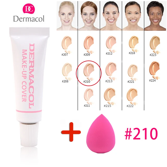 Dermacol консилер водостойкий макияж покрытие 4 г праймер консилер Dermacol основа веснушки следы акне контур макияж - Цвет: 210