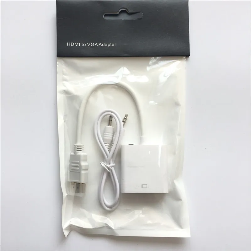 HDMI в VGA адаптер мужской в Famale конвертер адаптер 1080P цифро-аналоговый видео аудио для PS4 ПК ноутбук планшет ТВ