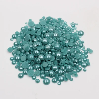 Zircon blue Хорошее качество 2 мм. 3 мм. 4 мм. 5 мм 6 мм черный смешанные размеры 1000 шт/Лот керамические бусины полукруглые плоские с оборота жемчужины для клея украшения для ногтей Garmen - Цвет: Zircon blue