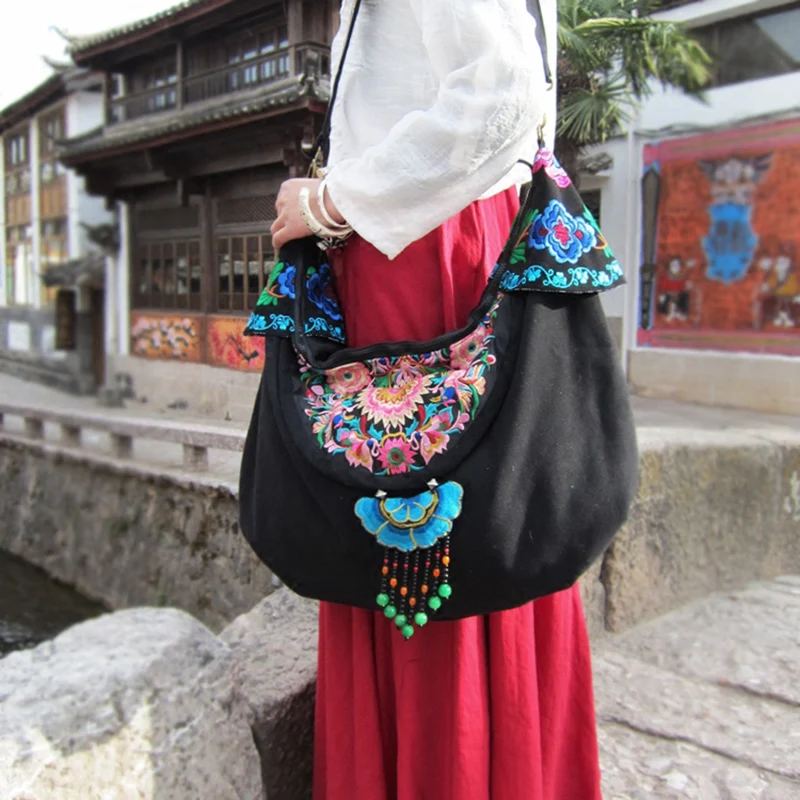 Винтажная ручная работа Hmong племенной Этнический тайский индийский бохо льняная