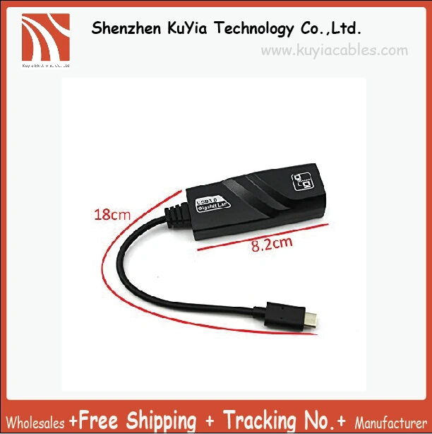 KUYiA Male Type C для порта LAN RJ45 1000M Gigabit Ethernet сетевой адаптер Разъем Apple Macbook и ноутбука ПК