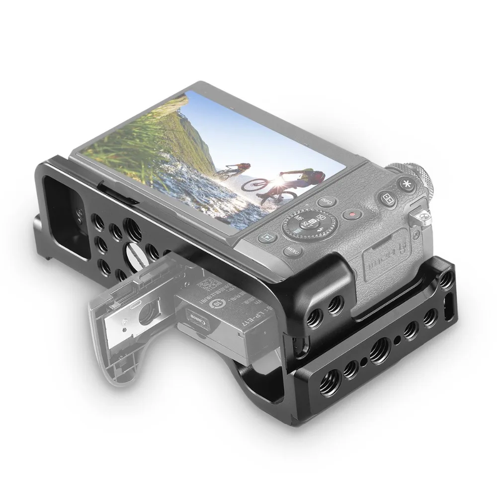 SmallRig для Canon EOS M3 и M6 клетка с холодным башмаком+ Rail NATO+ Встроенный Arca Swiss QR Plate-2130
