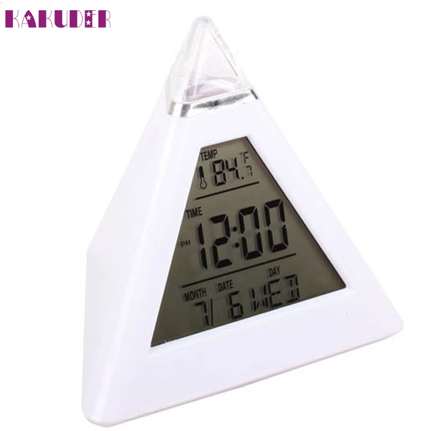 Высокое качество новая мода температура пирамиды 7 цветов светодиодный