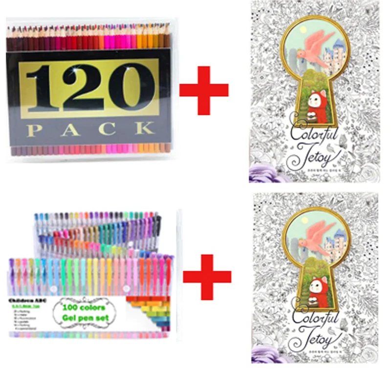 100 цветов высокое качество нейтральная ручка для рисования хобби Тайный сад