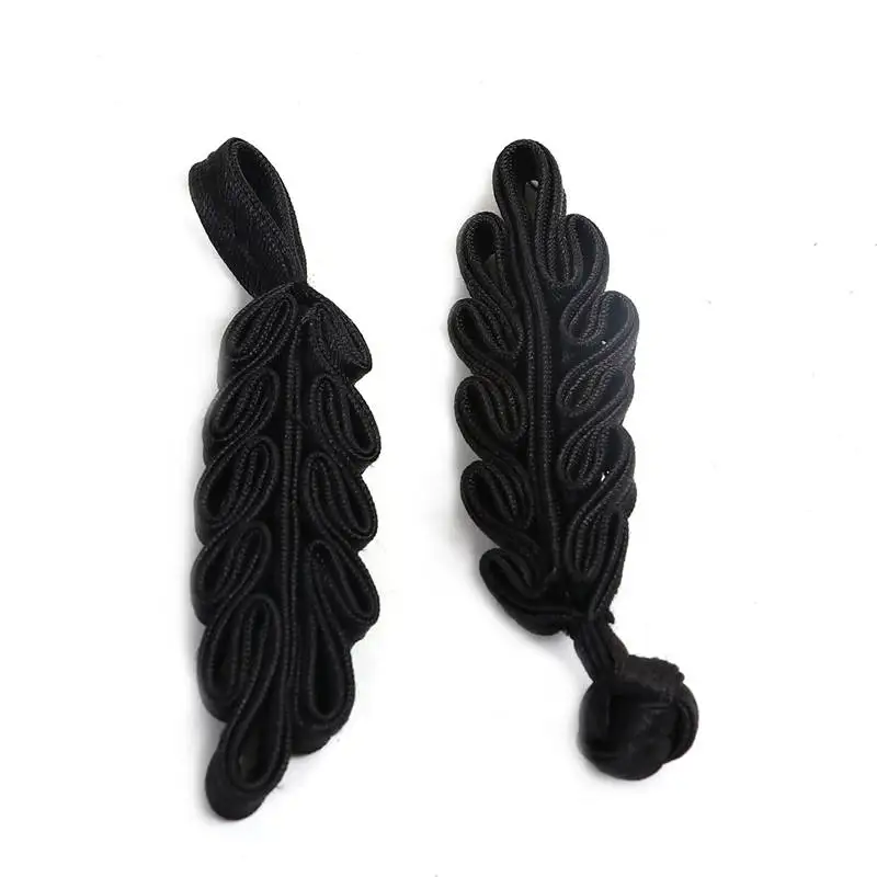 DoreenBeads 1 пара китайский узел пуговицы ручной работы лист китайские лягушки пуговицы Cheongsam Tang костюм DIY длиной около 10 см 8 стилей