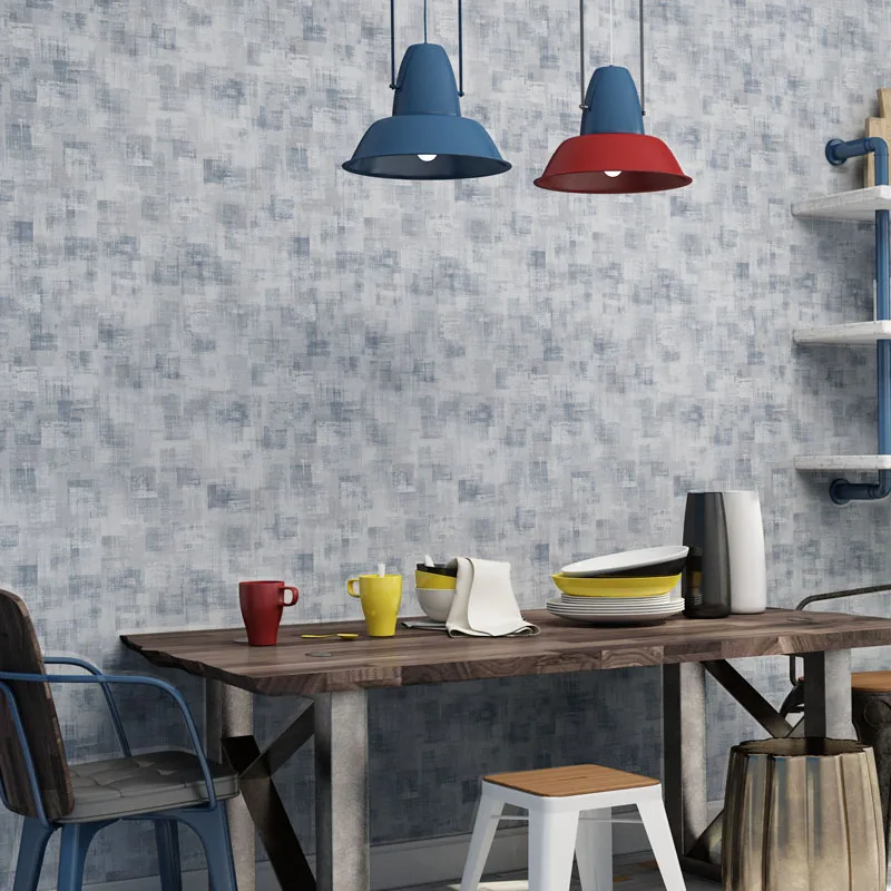 

Retro Industralized Vintage Red Wallpapers Solid Color Non-woven Loft Wall Paper Roll for Walls Wallcovering papel de parede