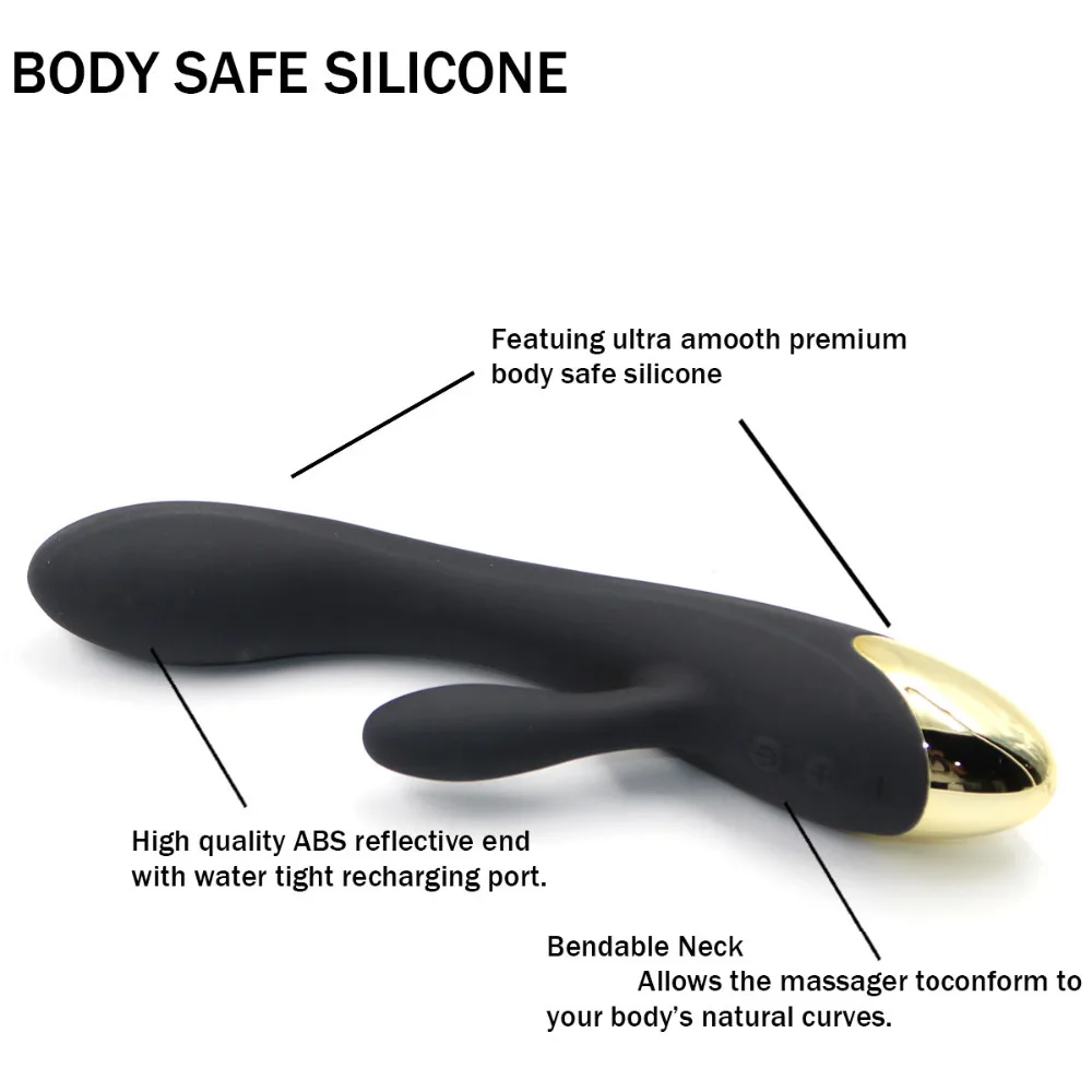Ручной G Spot Кролик Вибратор массажер для женщин водонепроницаемый