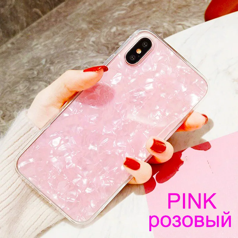 Простой Блестящий Мягкий силиконовый чехол KSELF из ТПУ с блестками для iPhone X XS MAX XR 6