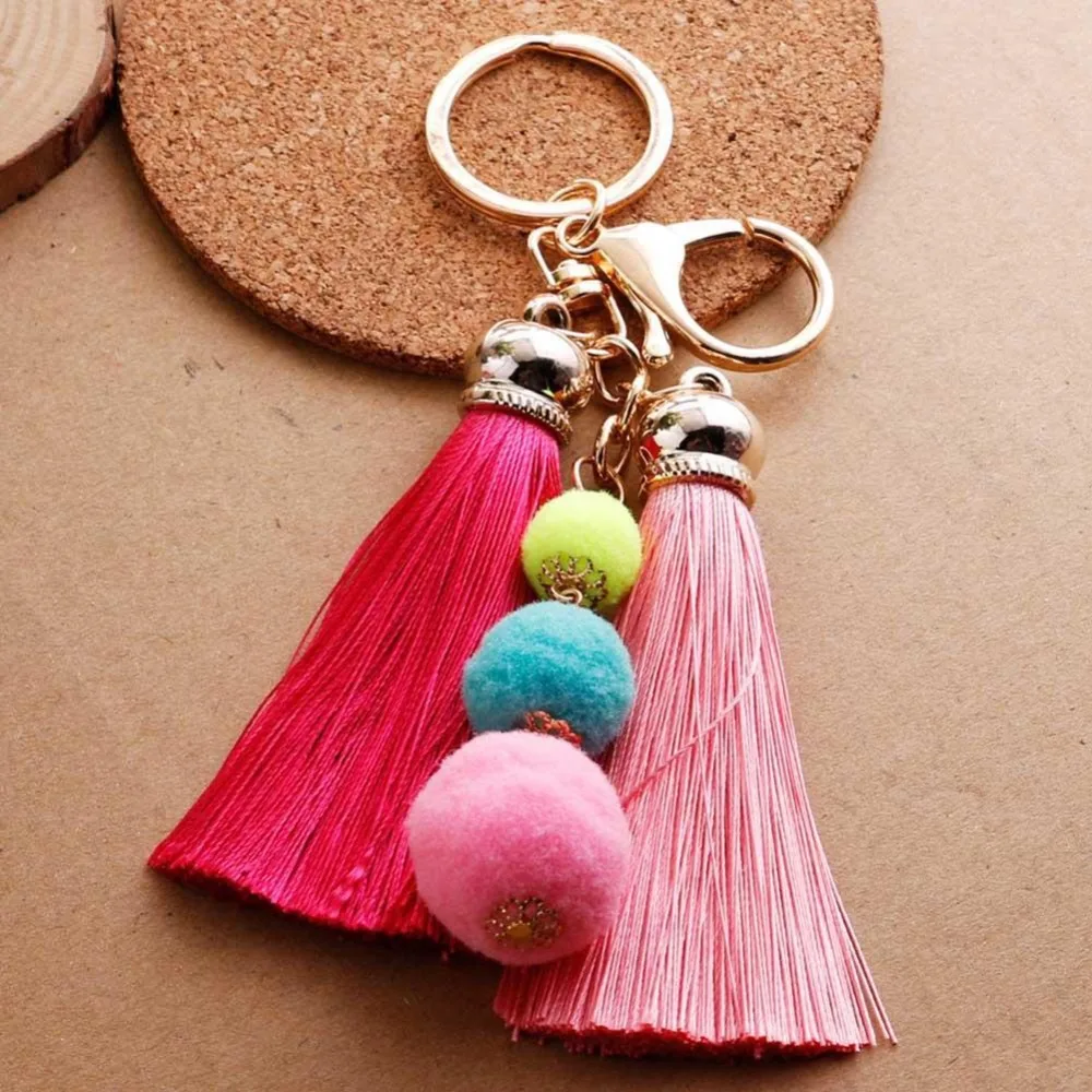 Креативный новый кисточкой мех мяч мешок украшения сумка Аксессуары 8 см Мода