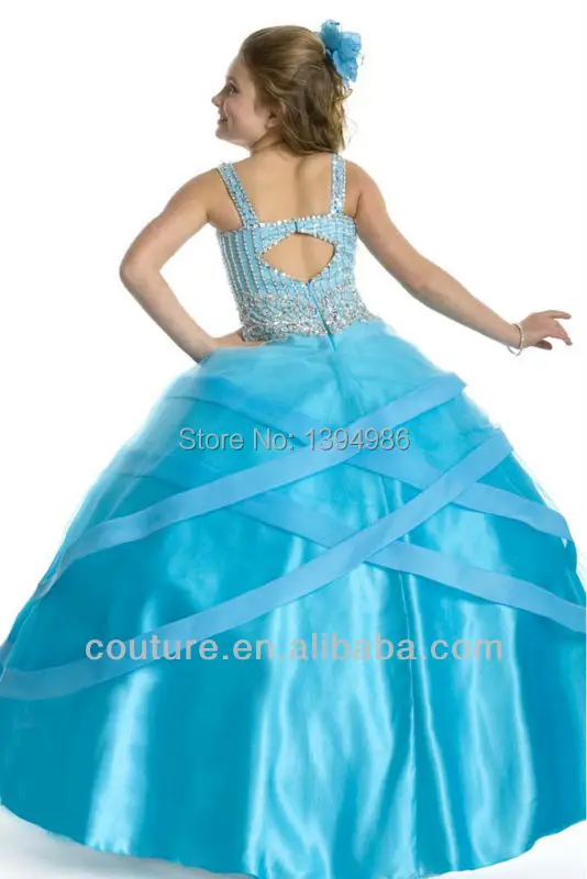 2013 Gorgeous ball gown straps beaded blue bateau floor length girls party dresses fd044|dresses for 12 year olds|dress sheepdress up real models |