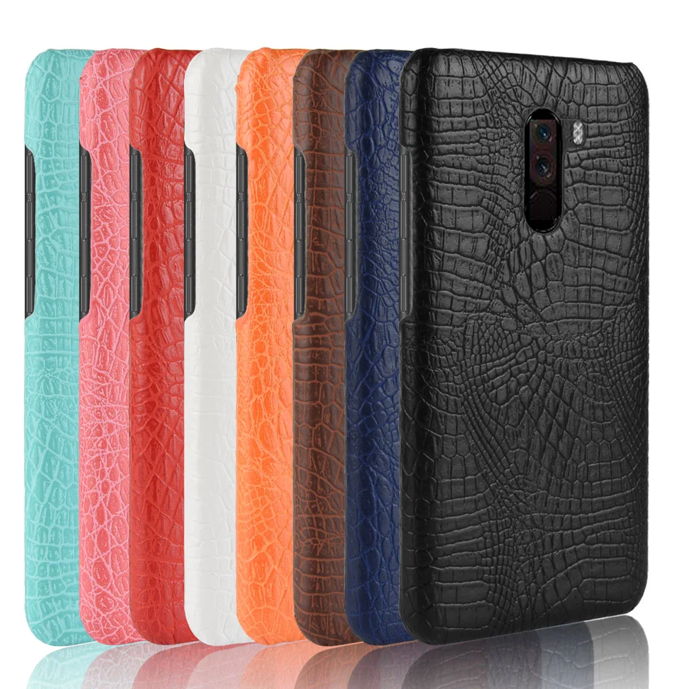 Чехол Xiomi Pocophone F1 для телефона Xiaomi Poco чехол-накладка из крокодиловой кожи
