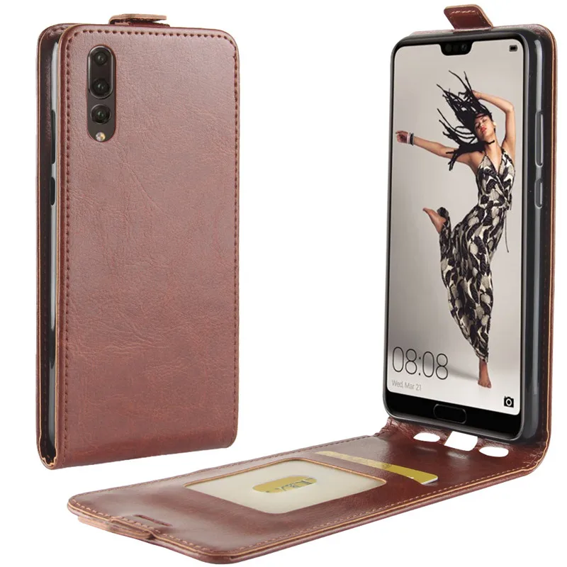 For Huawei P20 Pro Case Cover Original Leather Protective Shell Funda P 20 Flip Cases | Мобильные телефоны и аксессуары