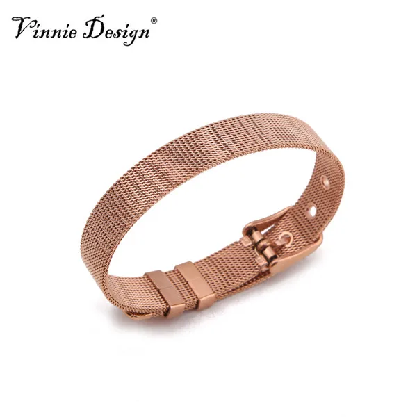 Винни дизайн ювелирные изделия Новый сетчатый браслет с сердцем слайд шарм из