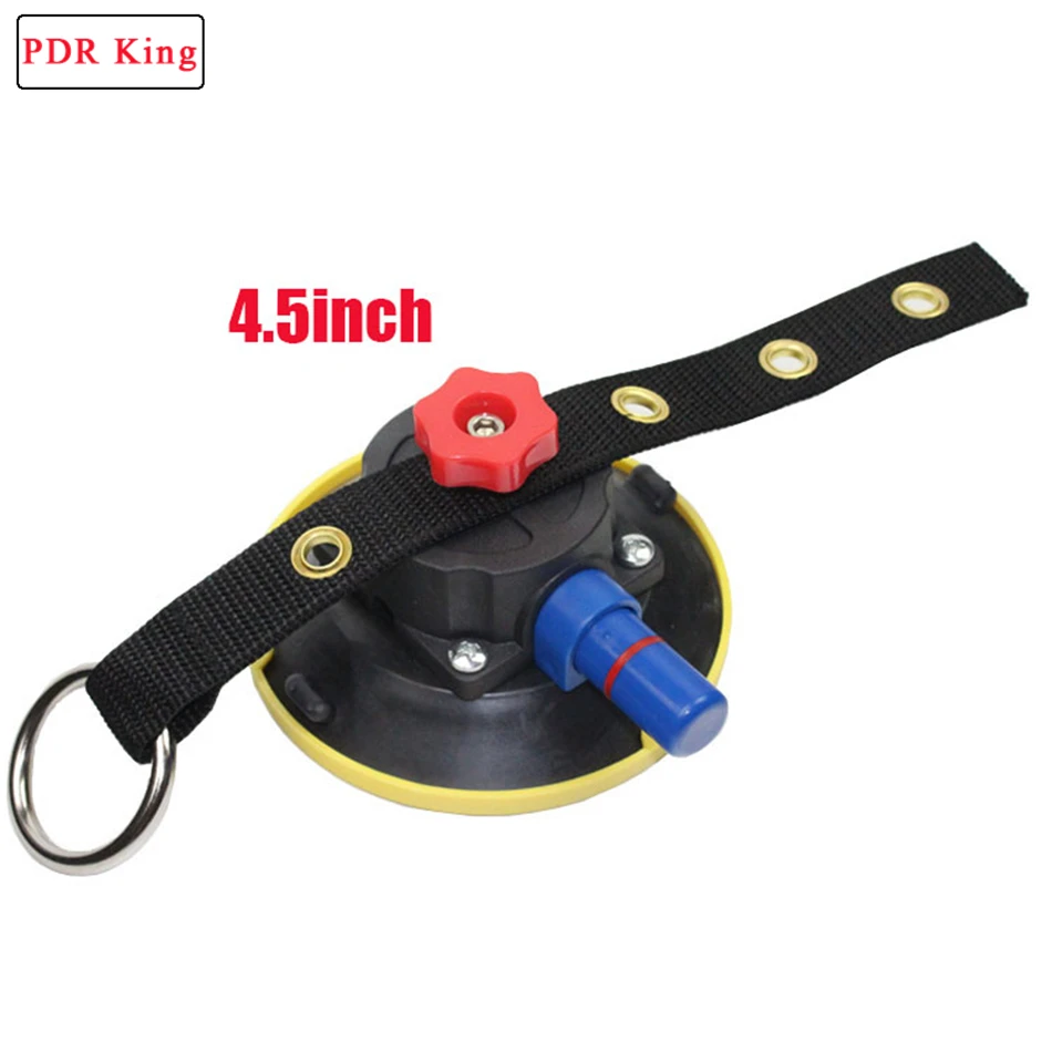 Сверхмощная 4,5 дюймовая черная резиновая Вакуумная присоска для PDR KING lamp stand с болтом M6 и регулируемой ручкой из нейлона