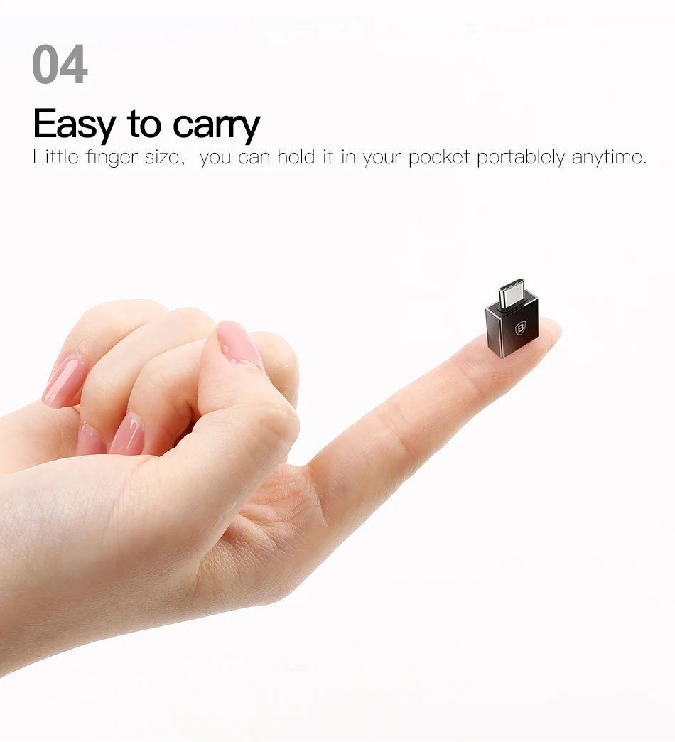 Baseus type C штекер USB Женский адаптер Coverter для samsung Galaxy S9 S8 Plus Note 8 OTG USB C адаптер для one plus 5t nokia 8