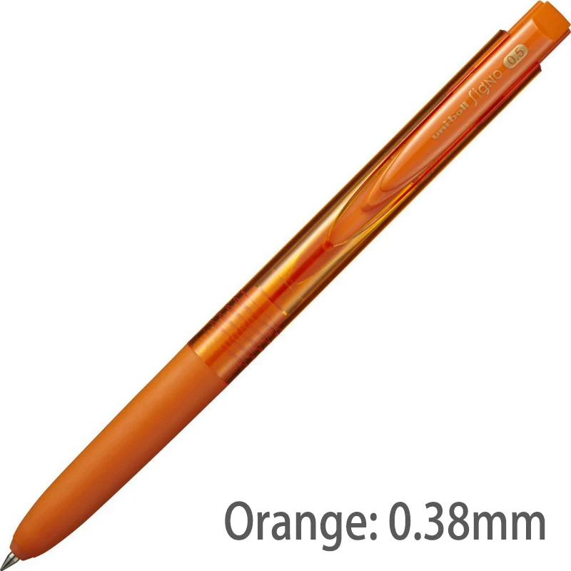 1 Orange0.38 UMN155 1 шт Mitsubishi Uni Япония гелевая ручка Uni-ball 0,38/0,5 мм 10 цветов Signo RT1 UMN155 Шариковая/нейтральная ручка школьные и офисные принадлежности - Цвет: 1 Orange0.38 UMN155